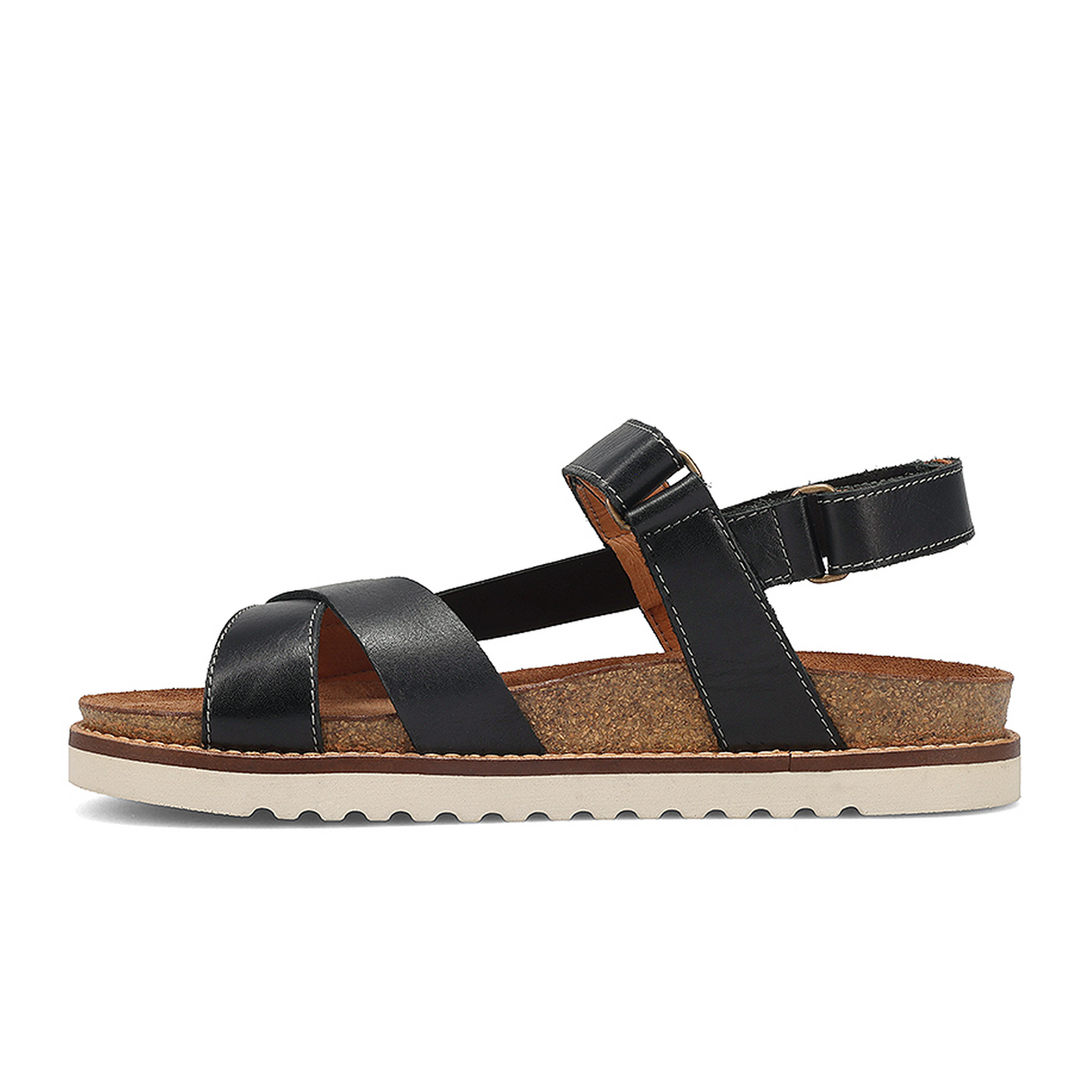 Taos Sideways Backstrap Sandal (Women) - Black Sandal - Backstrap - The Heel Shoe Fitters