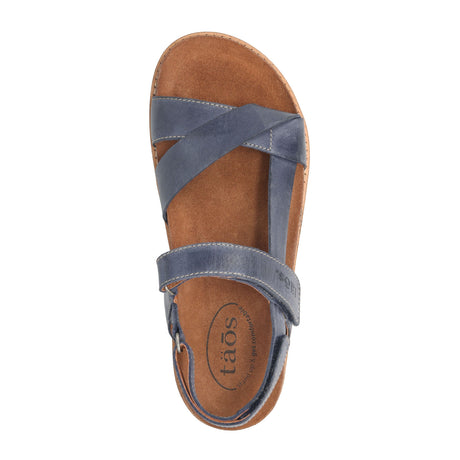 Taos Sideways Backstrap Sandal (Women) - Dark Blue Sandals - Backstrap - The Heel Shoe Fitters