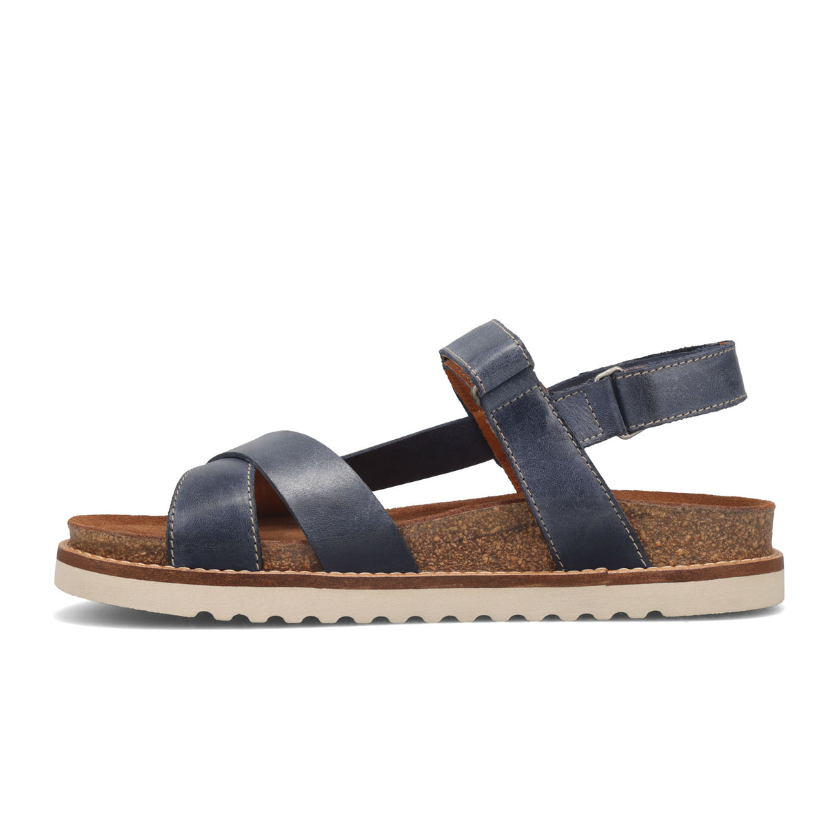 Taos Sideways Backstrap Sandal (Women) - Dark Blue Sandals - Backstrap - The Heel Shoe Fitters