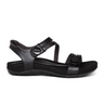 Aetrex Jess Backstrap Sandal (Women) - Black Sandal - Backstrap - The Heel Shoe Fitters