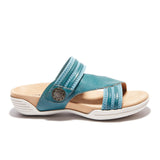 Halsa Desiree Slide Sandal (Women) - Blue Sandals - Slide - The Heel Shoe Fitters