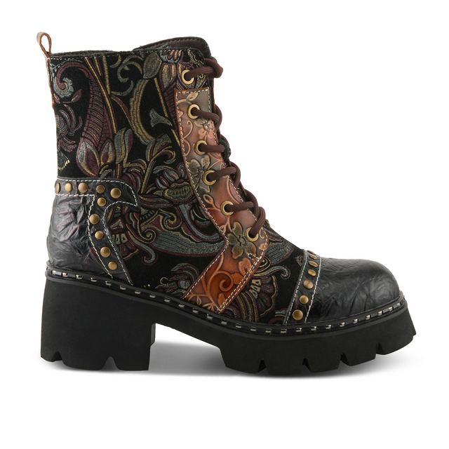 L'Artiste Severity Mid Boot (Women) - Brown Multi Boots - Casual - Mid - The Heel Shoe Fitters