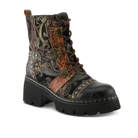 L'Artiste Severity Mid Boot (Women) - Brown Multi Boots - Casual - Mid - The Heel Shoe Fitters