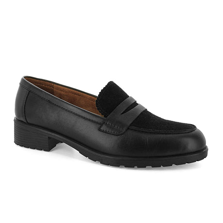 Strive Seville Slip On Loafer (Women) - Black Dress-Casual - Loafers - The Heel Shoe Fitters