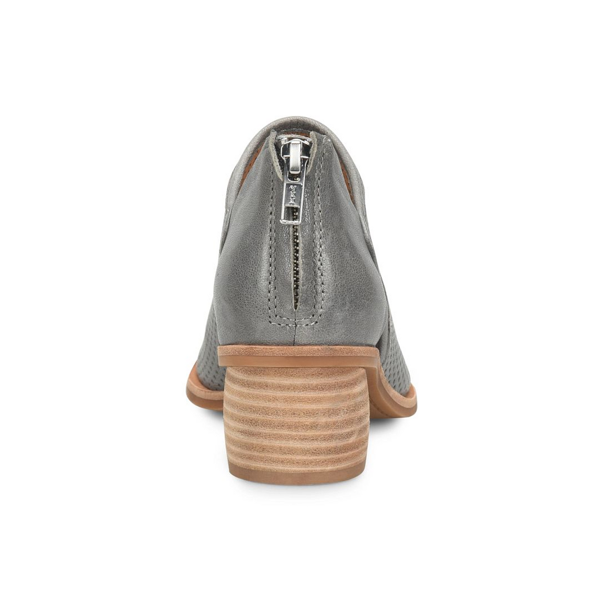 Sofft Carleigh Bootie (Women) - Moon Grey Perf Sandal - Heel/Wedge - The Heel Shoe Fitters