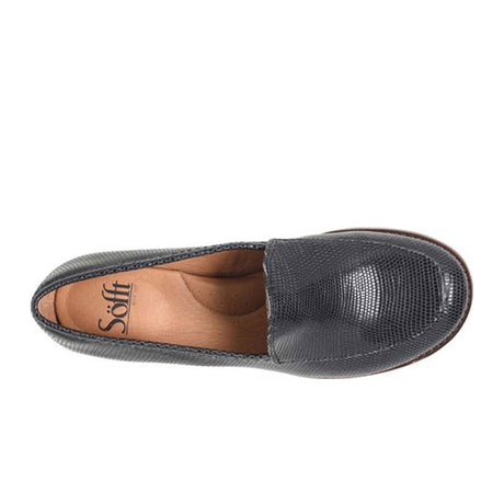 Sofft Napoli Slip On Loafer (Women) - Black Lizard Dress-Casual - Loafers - The Heel Shoe Fitters