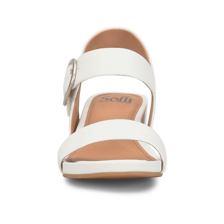 Sofft Vaya Wedge Sandal (Women) - True White Sandal - Heel/Wedge - The Heel Shoe Fitters