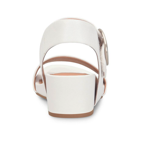 Sofft Vaya Wedge Sandal (Women) - True White Sandal - Heel/Wedge - The Heel Shoe Fitters