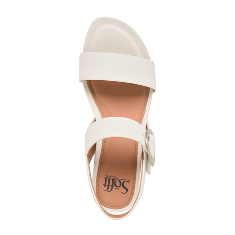 Sofft Vaya Wedge Sandal (Women) - True White Sandal - Heel/Wedge - The Heel Shoe Fitters