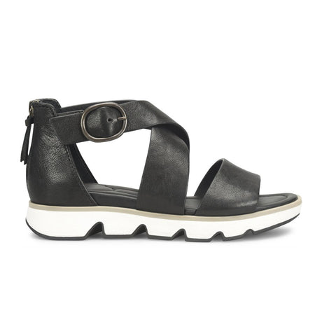 Sofft Mackenna (Women) - Black Sandal - Backstrap - The Heel Shoe Fitters