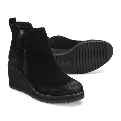 Sofft Emeline Wedge Boot (Women) - Black Boots - Fashion - Wedge - The Heel Shoe Fitters