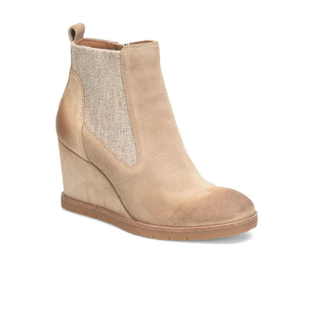 Sofft Monica Chelsea Wedge Boot (Women) - Barley Suede Boots - Fashion - Chelsea - The Heel Shoe Fitters