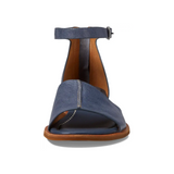 Sofft Faxyn Low Heeled Sandal (Women) - Zante Blue Sandal - Backstrap - The Heel Shoe Fitters