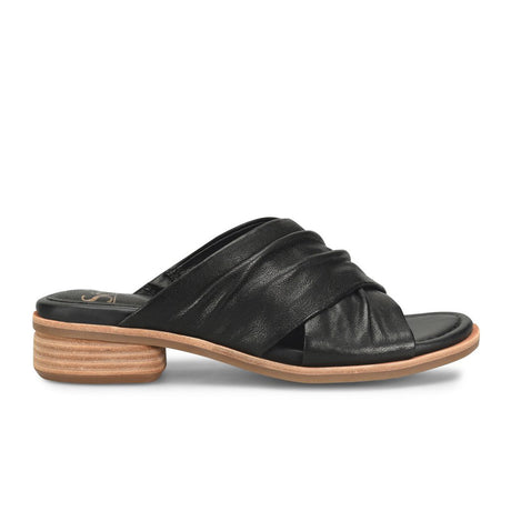 Sofft Fallon (Women) - Black Sandals - Heel/Wedge - The Heel Shoe Fitters
