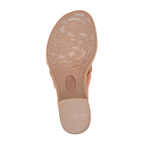 Sofft Fallon Slide Sandal (Women) - Luggage Sandals - Heel/Wedge - The Heel Shoe Fitters