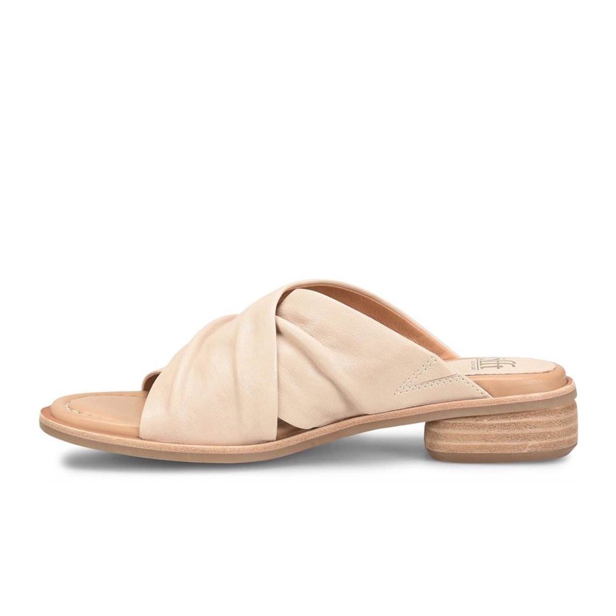 Sofft Fallon Slide Sandal (Women) - Tapioca Grey Sandals - Heel/Wedge - The Heel Shoe Fitters