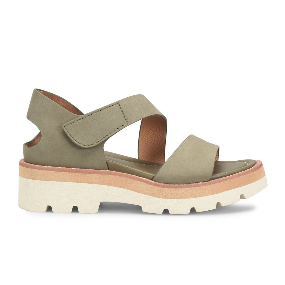 Sofft Pru Backstrap Sandal (Women) - Pale Olive Sandal - Backstrap - The Heel Shoe Fitters