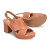 Sofft Liv Heeled Sandal (Women) - Luggage Sandal - Heel/Wedge - The Heel Shoe Fitters