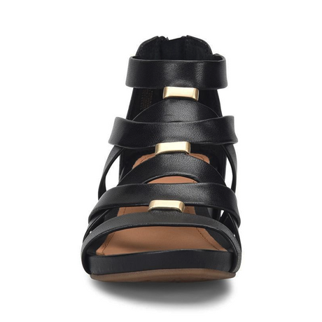 Sofft Vivi Wedge Sandal (Women) - Black Sandal - Heel/Wedge - The Heel Shoe Fitters