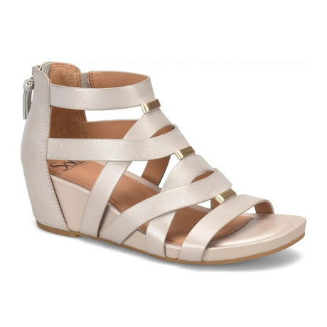 Sofft Vivi Wedge Sandal (Women) - Champagne Sandal - Heel/Wedge - The Heel Shoe Fitters