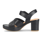 Sofft Lizzie Heeled Sandal (Women) - Black Sandal - Heel/Wedge - The Heel Shoe Fitters