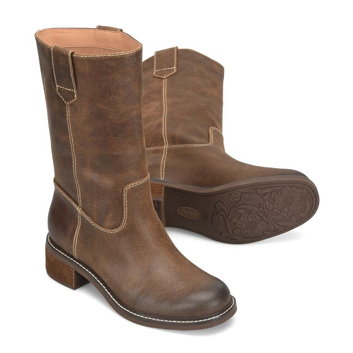 Sofft Tabitha Mid Boot (Women) - Brown Boots - Casual - High - The Heel Shoe Fitters