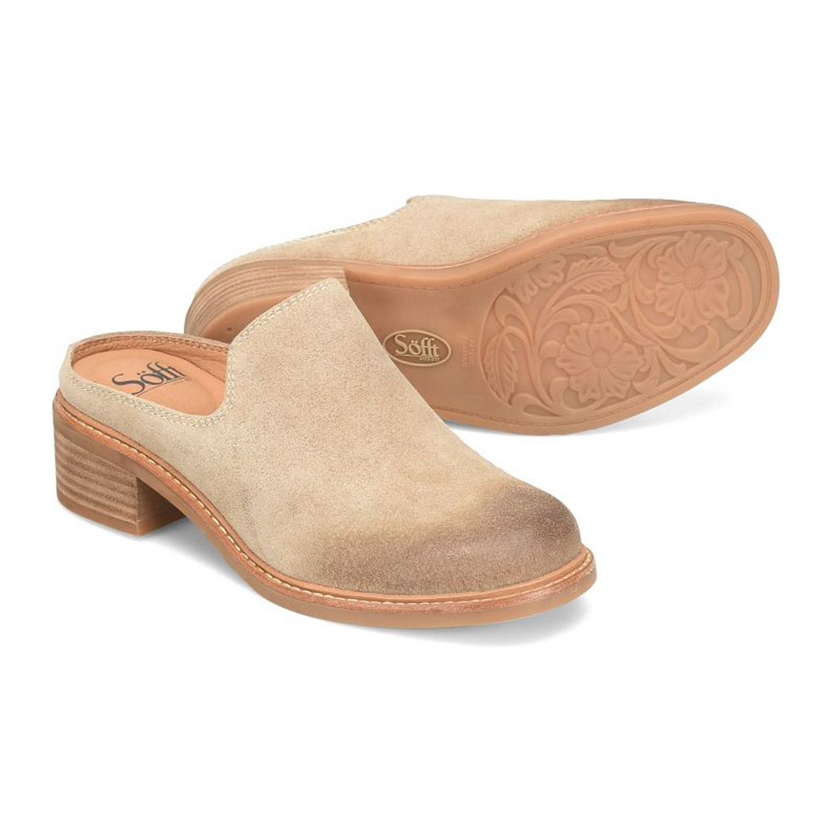 Sofft Trinity Mule (Women) - Barley Dress-Casual - Clogs & Mules - The Heel Shoe Fitters