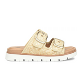 Sofft Gabby Slide Sandal (Women) - Tan Woven Sandal - Slide - The Heel Shoe Fitters
