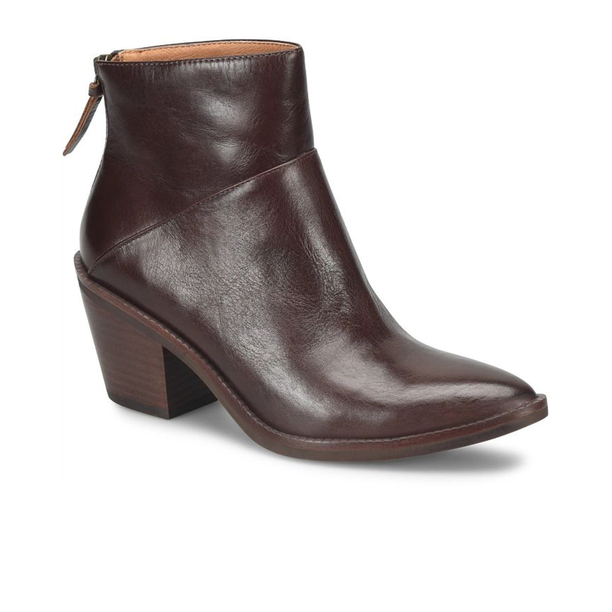 Sofft Marley Ankle Boot (Women) - Chocolate Boots - Casual - Mid - The Heel Shoe Fitters