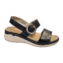Suave Silveria Backstrap Sandal (Women) - Black Sandal - Backstrap - The Heel Shoe Fitters