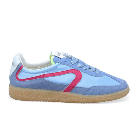 Verbenas Simona Pietra Sneaker (Women) - Sea/Pink/Lima Athletic - Casual - Lace Up - The Heel Shoe Fitters
