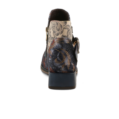 L'Artiste Sipperb Ankle Boot (Women) - Navy Multi Boots - Casual - Low - The Heel Shoe Fitters