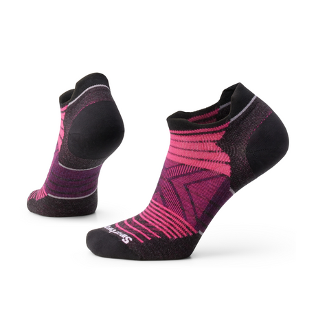 Smartwool Run Zero Cushion Stripe Low Ankle Sock (Women) - Power Pink Accessories - Socks - Performance - The Heel Shoe Fitters