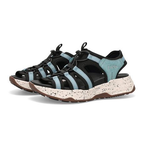 Taos Superfly Active Sandal (Women) - Black/Mineral Blue Sandal - Active - The Heel Shoe Fitters
