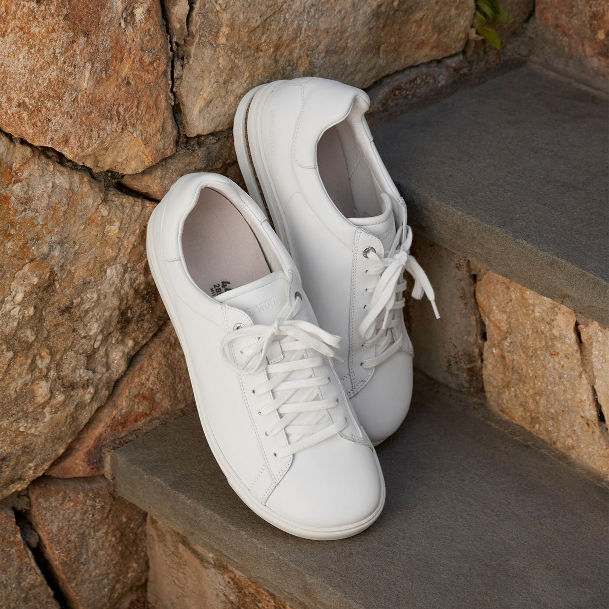 Birkenstock Bend Sneaker (Unisex) - White Leather Athletic - Casual - Lace Up - The Heel Shoe Fitters