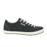Taos Star Sneaker (Women) - Charcoal Wash Canvas Athletic - Casual - Lace Up - The Heel Shoe Fitters