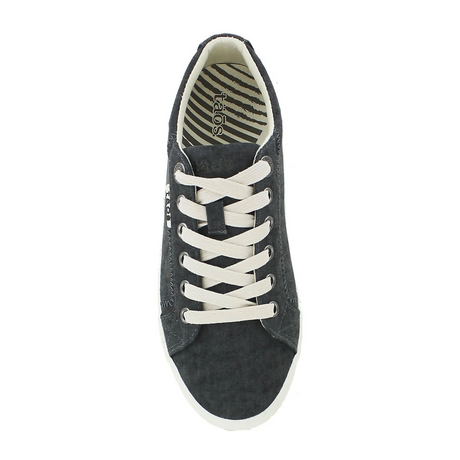 Taos Star Sneaker (Women) - Charcoal Wash Canvas Athletic - Casual - Lace Up - The Heel Shoe Fitters