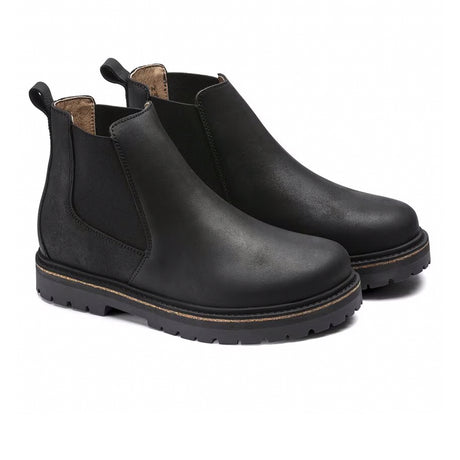 Birkenstock Stalon Narrow Chelsea Boot (Women) - Black Oiled Nubuck Boots - Casual - Mid - The Heel Shoe Fitters