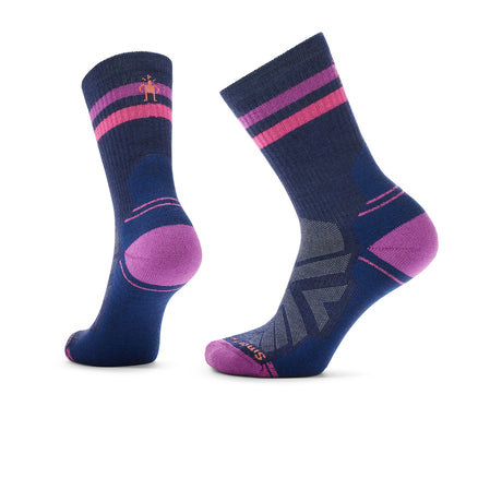 Smartwool Hike Light Cushion Crew Sock (Women) - Deep Navy/Power Pink Accessories - Socks - Performance - The Heel Shoe Fitters