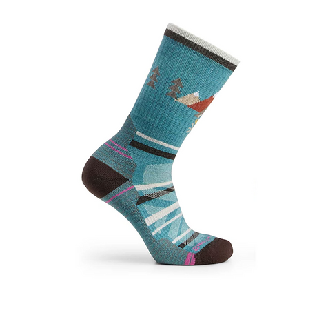 Smartwool Hike Light Cushion Under the Stars Crew Sock (Women) - Cascade Green Accessories - Socks - Performance - The Heel Shoe Fitters