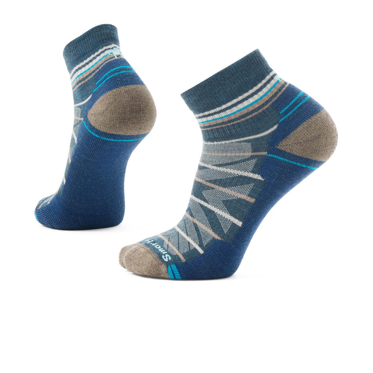 Smartwool Hike Light Cushion Pattern Ankle Sock (Men) - Twilight Blue Accessories - Socks - Performance - The Heel Shoe Fitters