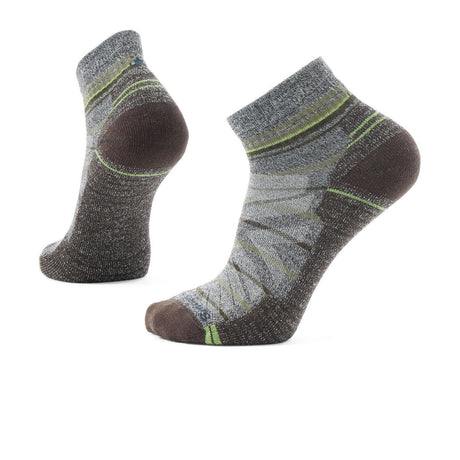 Smartwool Hike Light Cushion Pattern Ankle Sock (Men) - Ash/Charcoal Accessories - Socks - Performance - The Heel Shoe Fitters