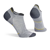 Smartwool Run Zero Cushion Low Ankle Sock (Men) - Light Gray Accessories - Socks - Performance - The Heel Shoe Fitters