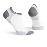 Smartwool Run Zero Cushion Low Ankle Sock (Men) - White Accessories - Socks - Performance - The Heel Shoe Fitters