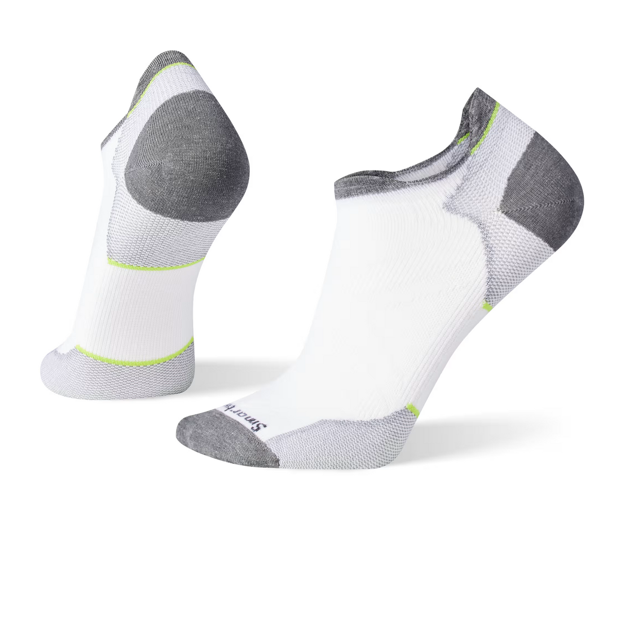 Smartwool Run Zero Cushion Low Ankle Sock (Men) - White Accessories - Socks - Performance - The Heel Shoe Fitters