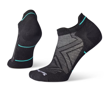 Smartwool Run Zero Cushion Low Ankle Sock (Women) - Black Accessories - Socks - Performance - The Heel Shoe Fitters