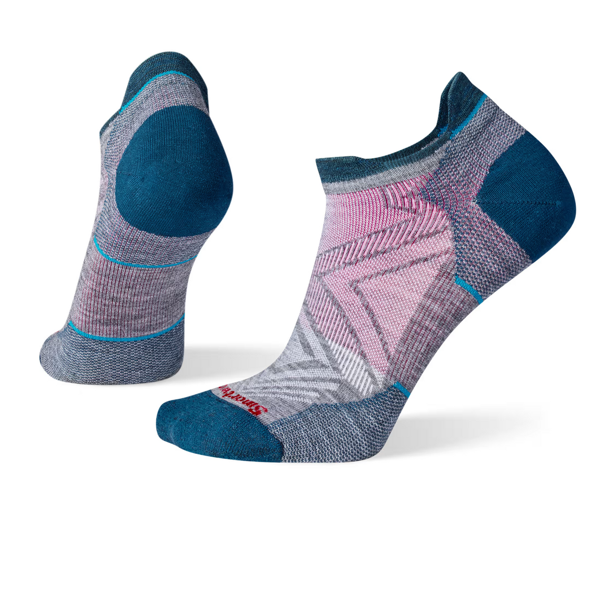 Smartwool Run Zero Cushion Low Ankle Sock (Women) - Medium Gray Accessories - Socks - Performance - The Heel Shoe Fitters