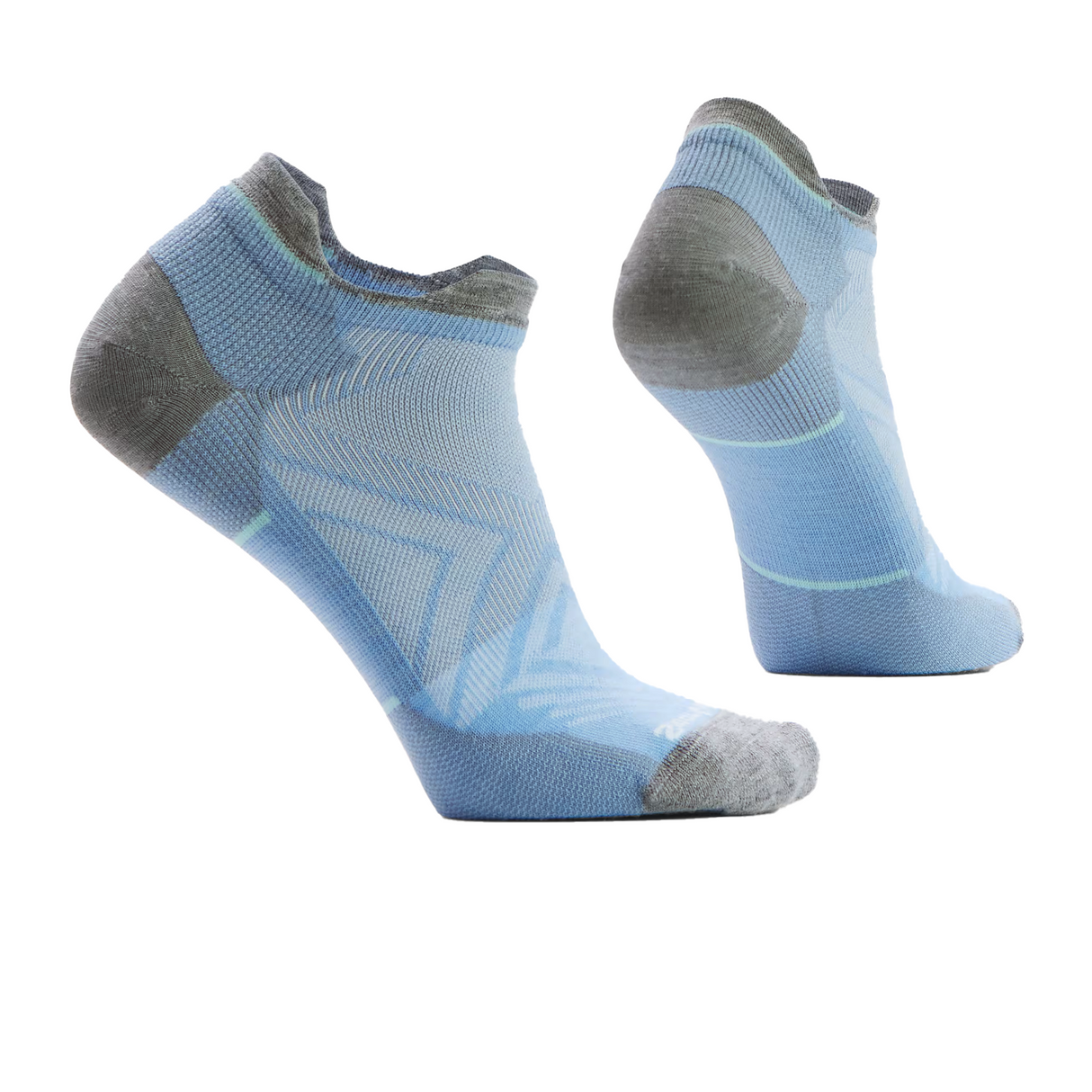 Smartwool Run Zero Cushion Low Ankle Sock (Women) - Serene Blue Accessories - Socks - Performance - The Heel Shoe Fitters