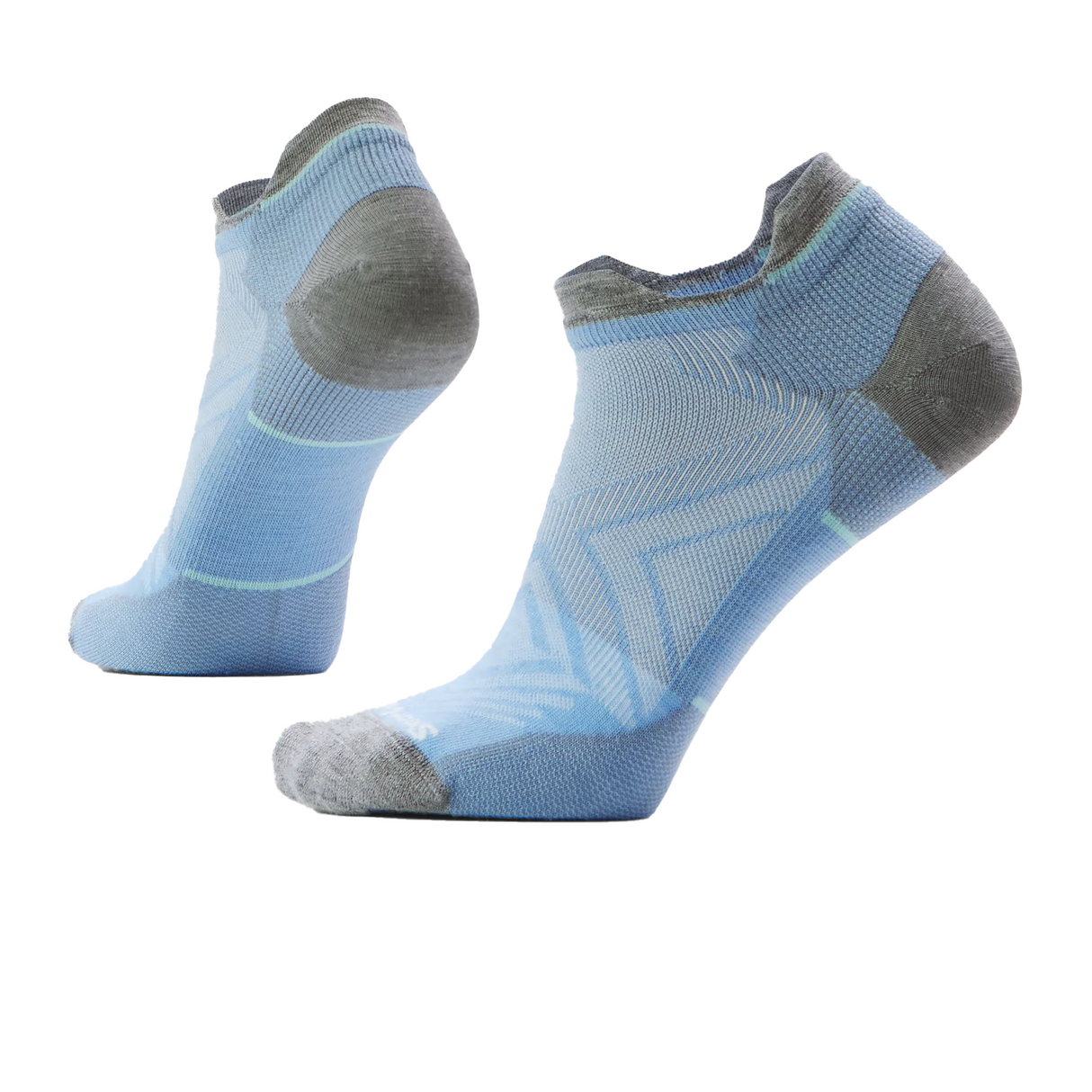 Smartwool Run Zero Cushion Low Ankle Sock (Women) - Serene Blue Accessories - Socks - Performance - The Heel Shoe Fitters