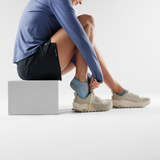 Smartwool Run Zero Cushion Low Ankle Sock (Women) - Serene Blue Accessories - Socks - Performance - The Heel Shoe Fitters